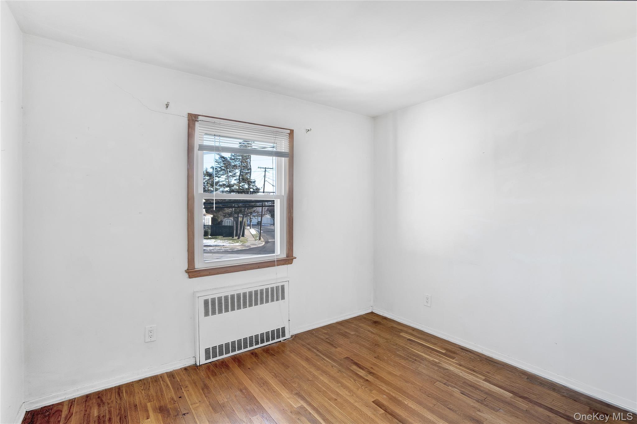 212 Newbridge Road Hicksville, NY 11801 - Photo 9 of 18 Spare room with radiator and wood-type flooring