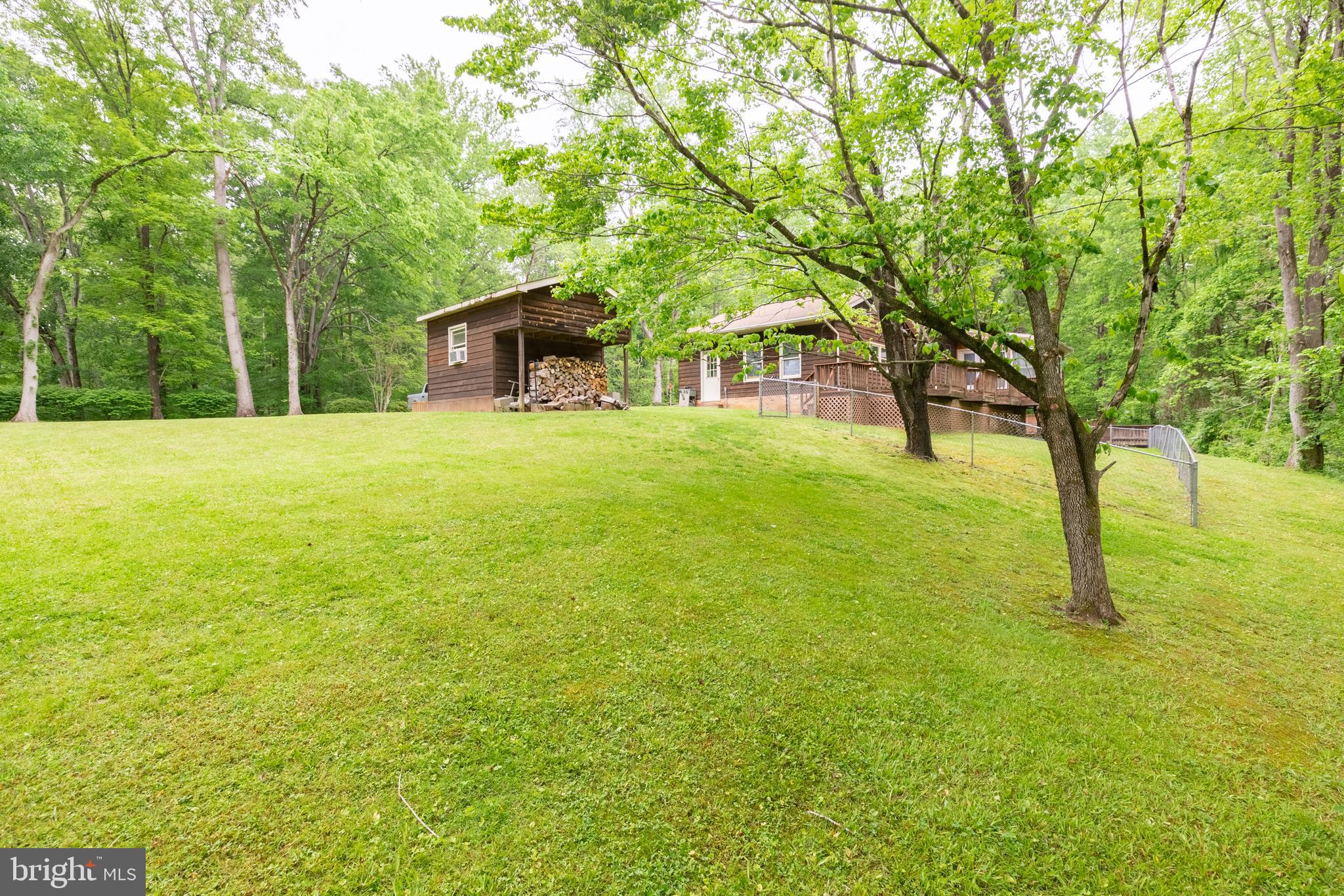 5218 Caledon Road King George, VA 22485 - Photo 11 of 59 Side yard with shed and fenced backyard