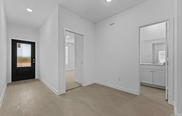 wooden floor and closet in a room