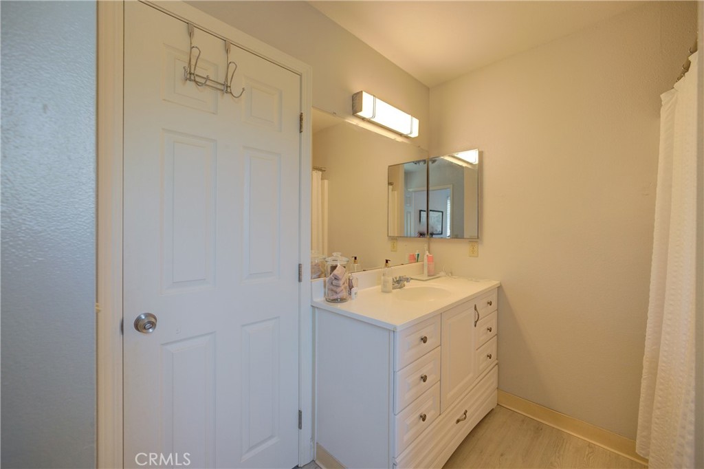2650 Main Street, Unit 7 Cambria, CA 93428 - Photo 22 of 50 a spacious bathroom with a double vanity sink and mirror