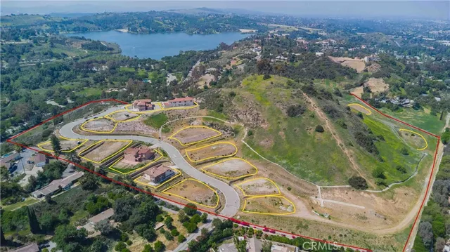 an aerial view of residential house with outdoor space