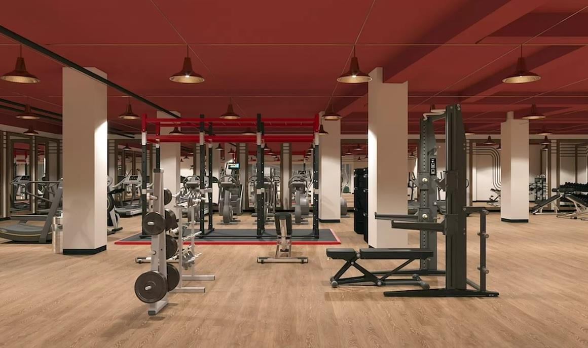 20 Broad Street, Unit 2704 Manhattan, NY 10005 - Photo 4 of 5 a view of a room with gym equipment