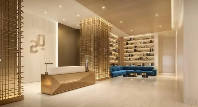 a living room with furniture gym equipment and a shower