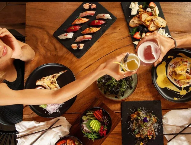 a room with furniture and a mirror