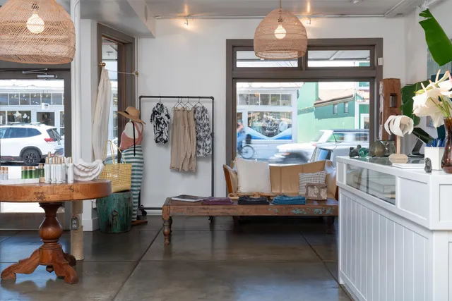 a living room with furniture and decor