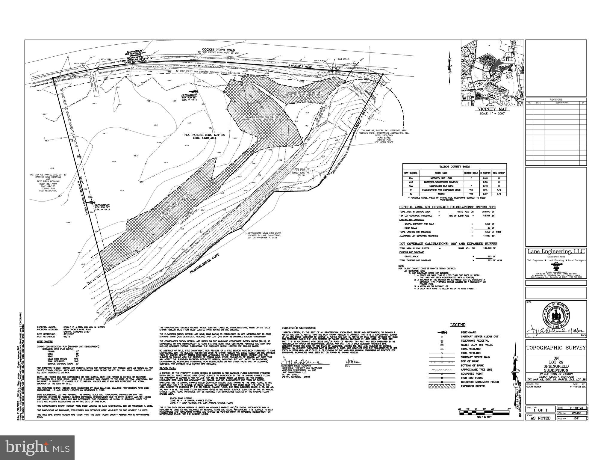 6976 Cookes Hope Road Easton, MD 21601 - Photo 9 of 18 Survey 2022_lot 29