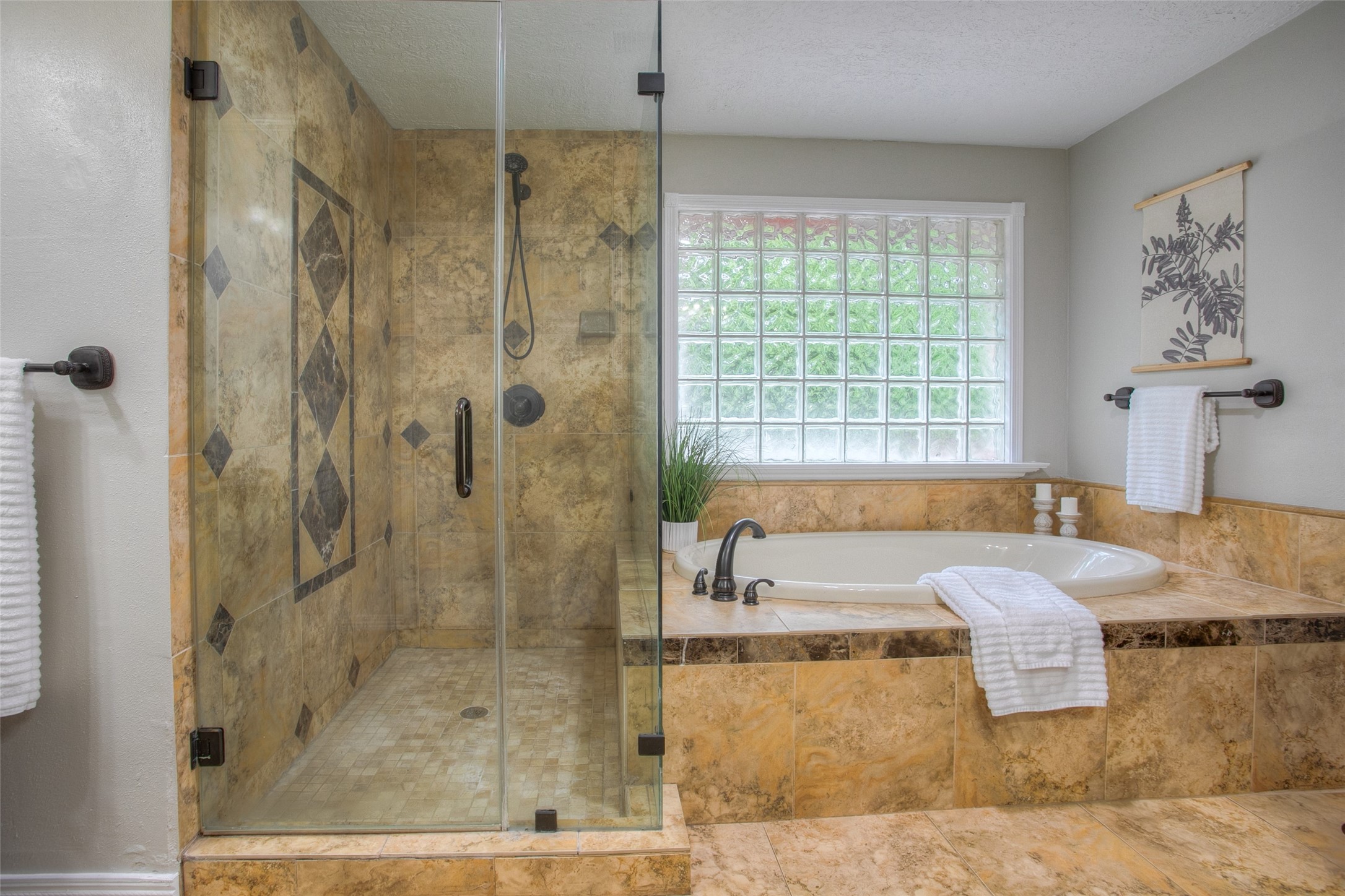 6016 Teas Nursery Road Conroe, TX 77304 - Photo 24 of 50 Large walk-in glass shower.