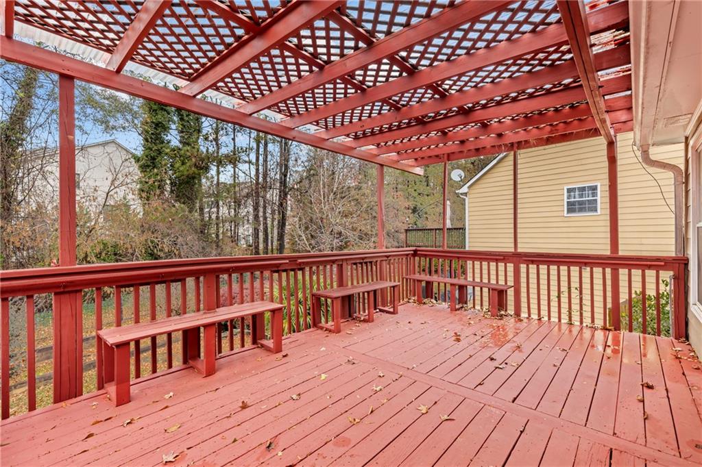 3360 Ennfield Lane Duluth, GA 30096 - Photo 27 of 38 a view of roof deck with wooden floor