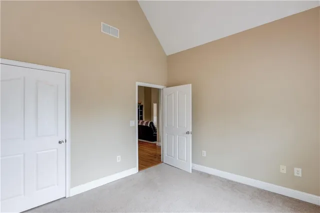 a view of an empty room