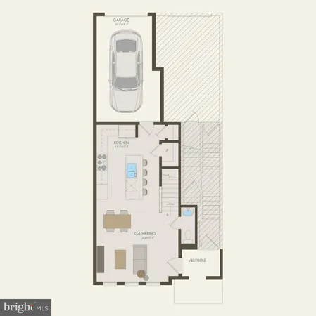 a view of building with a garden