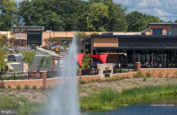 a front view of building and outdoor space