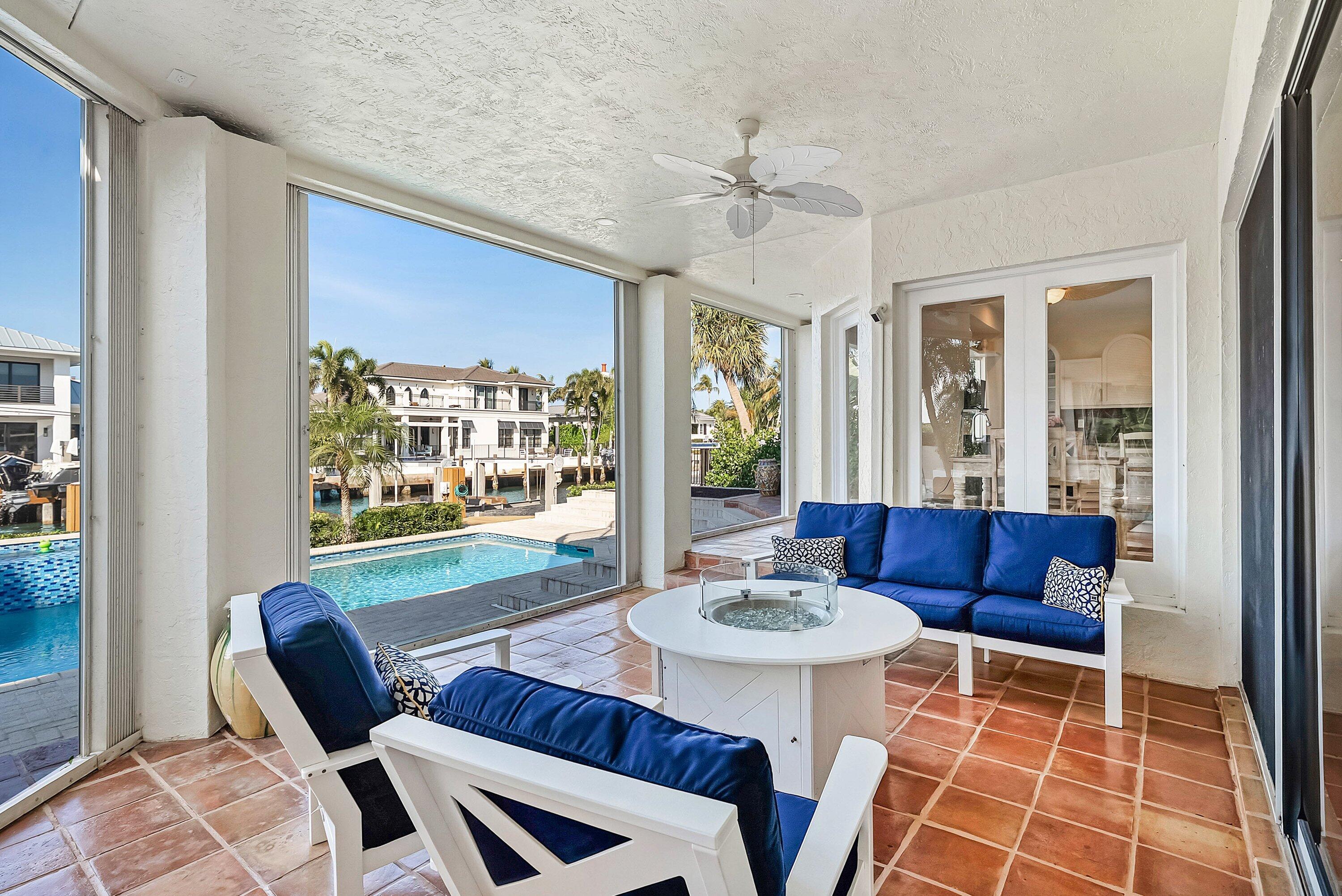 11 Inlet Cay Drive Ocean Ridge, FL 33435 - Photo 37 of 47 a view of a livingroom with furniture and window