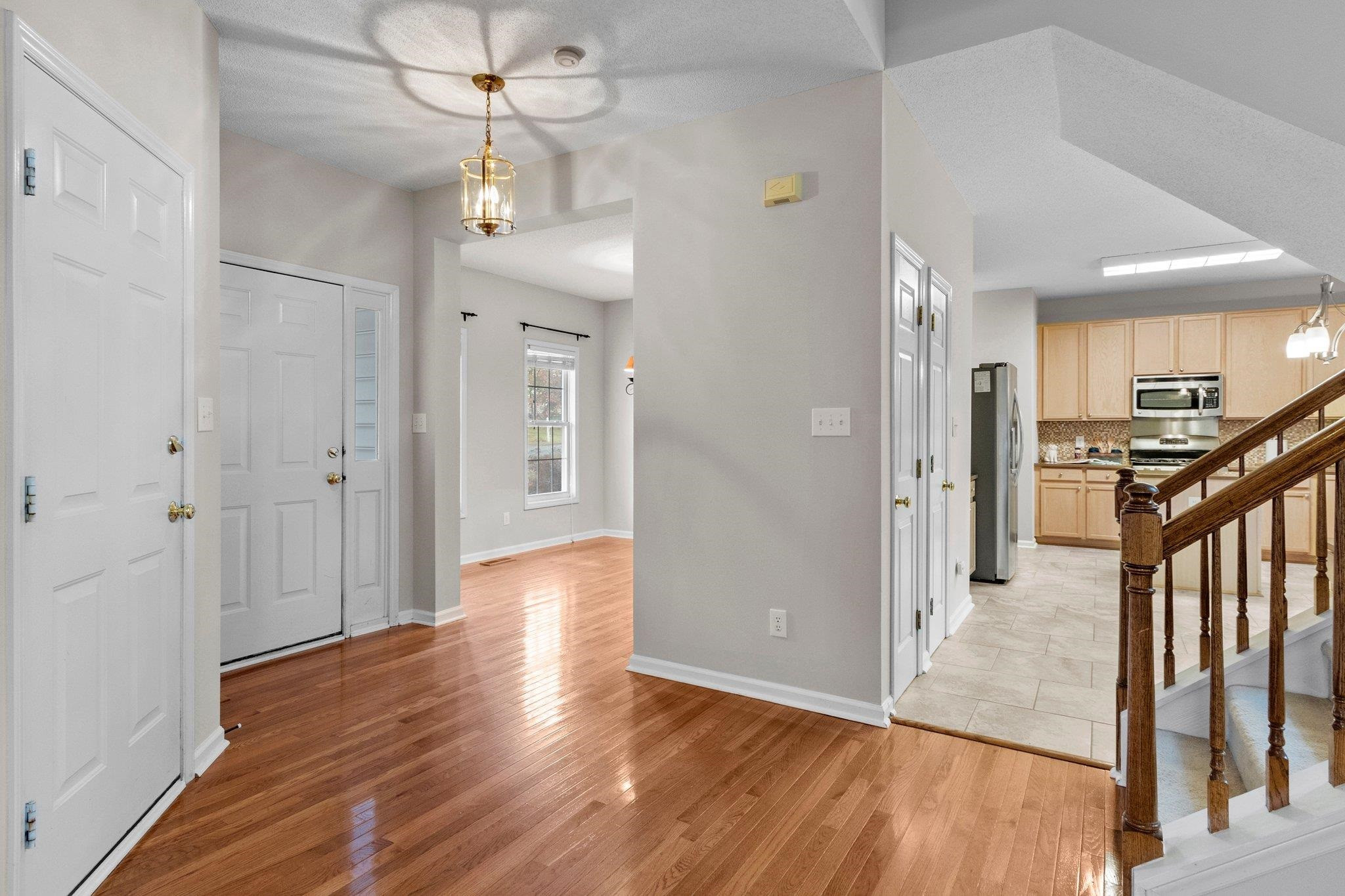 1319 Red Twig Road Apex, NC 27502 - Photo 4 of 35 Spacious foyer with hardwood floors.