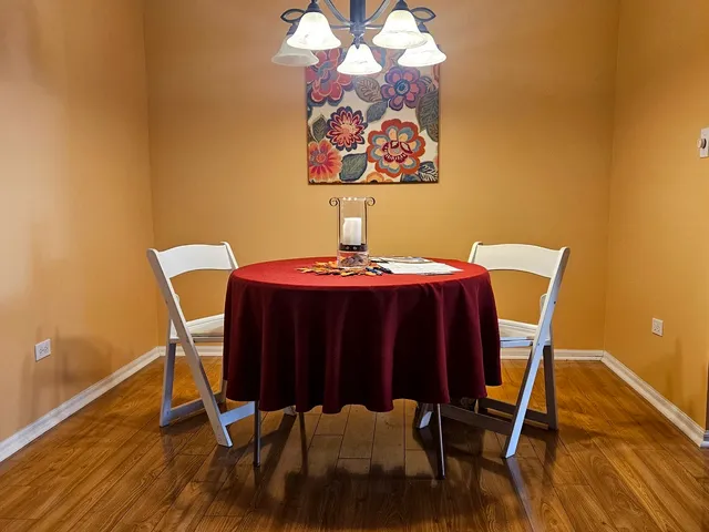 a kitchen with a stove and a microwave