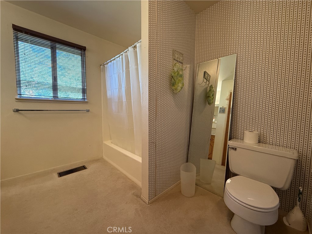 4952 Hidden Springs Road Mariposa, CA 95338 - Photo 32 of 53 a bathroom with a toilet and a shower