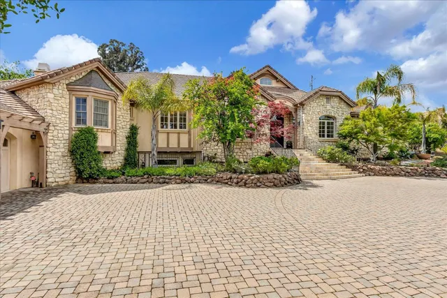front view of a house with a street