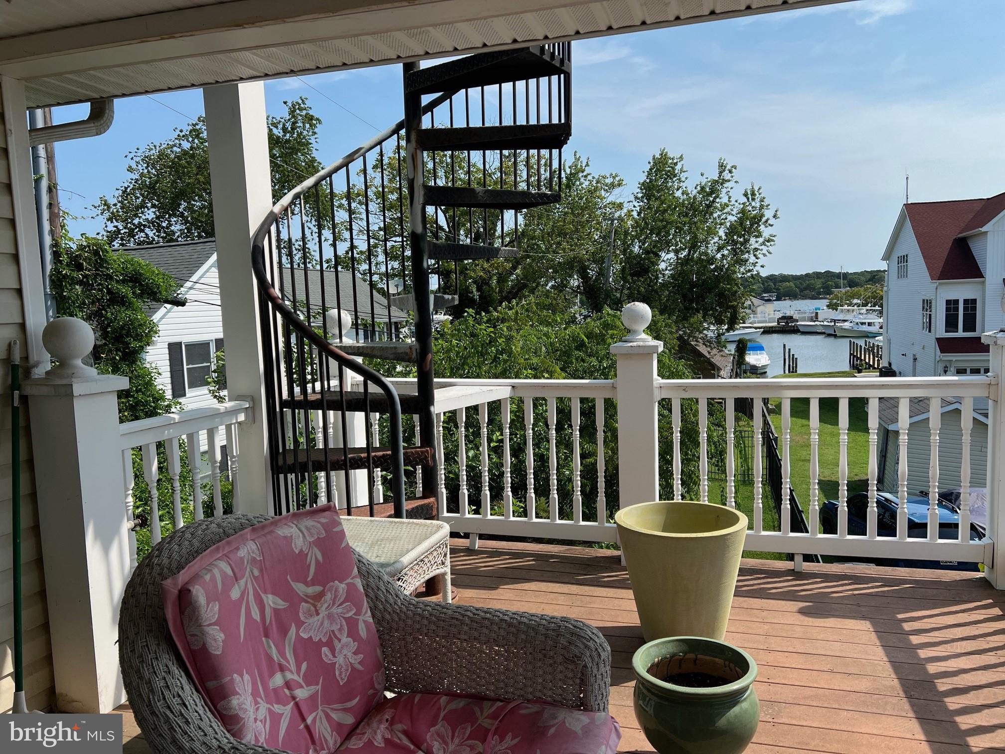 14532 Solomons Island Road South Solomons, MD 20688 - Photo 26 of 67 Deck on creek side from main bedroom