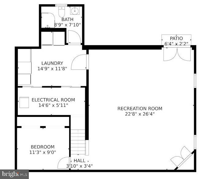12121 Coloriver Road Manassas, VA 20112 - Photo 42 of 42 Lower level floorplan