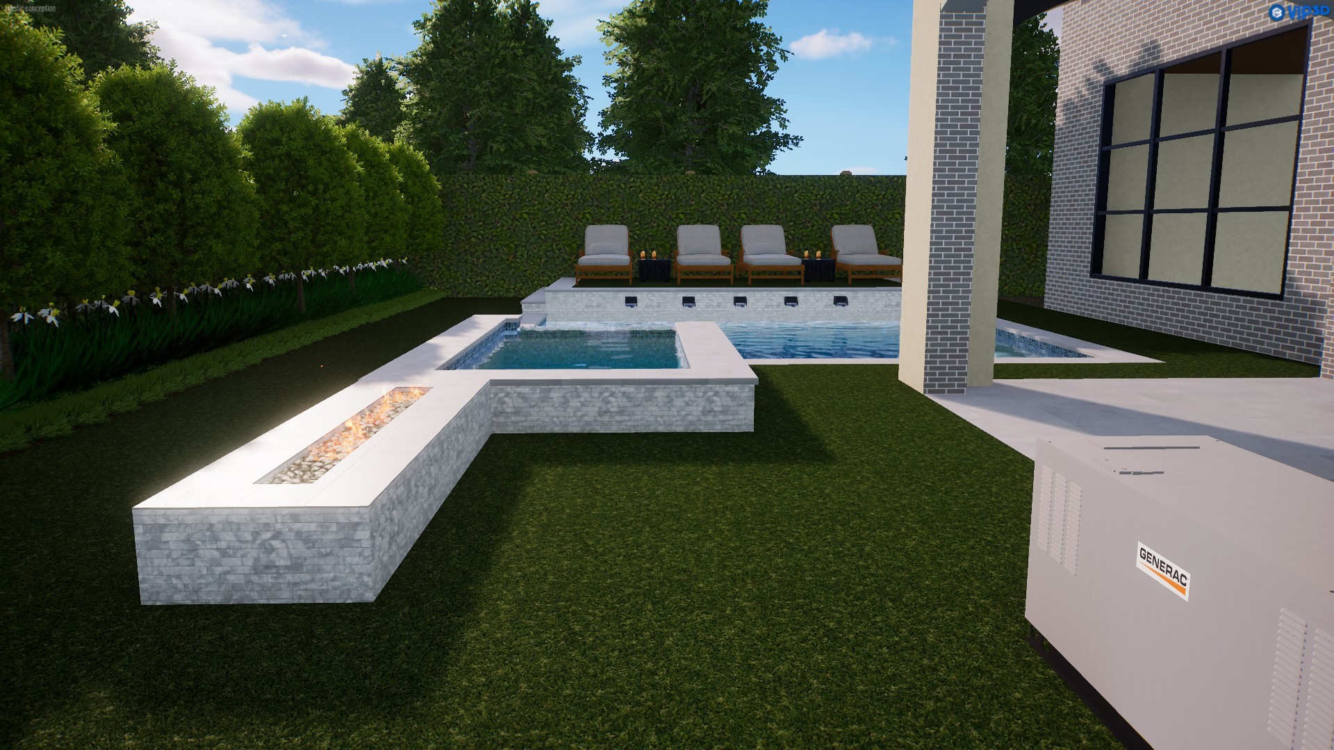 2501 Yupon Street Houston, TX 77006 - Photo 46 of 48 swimming pool view with a garden space