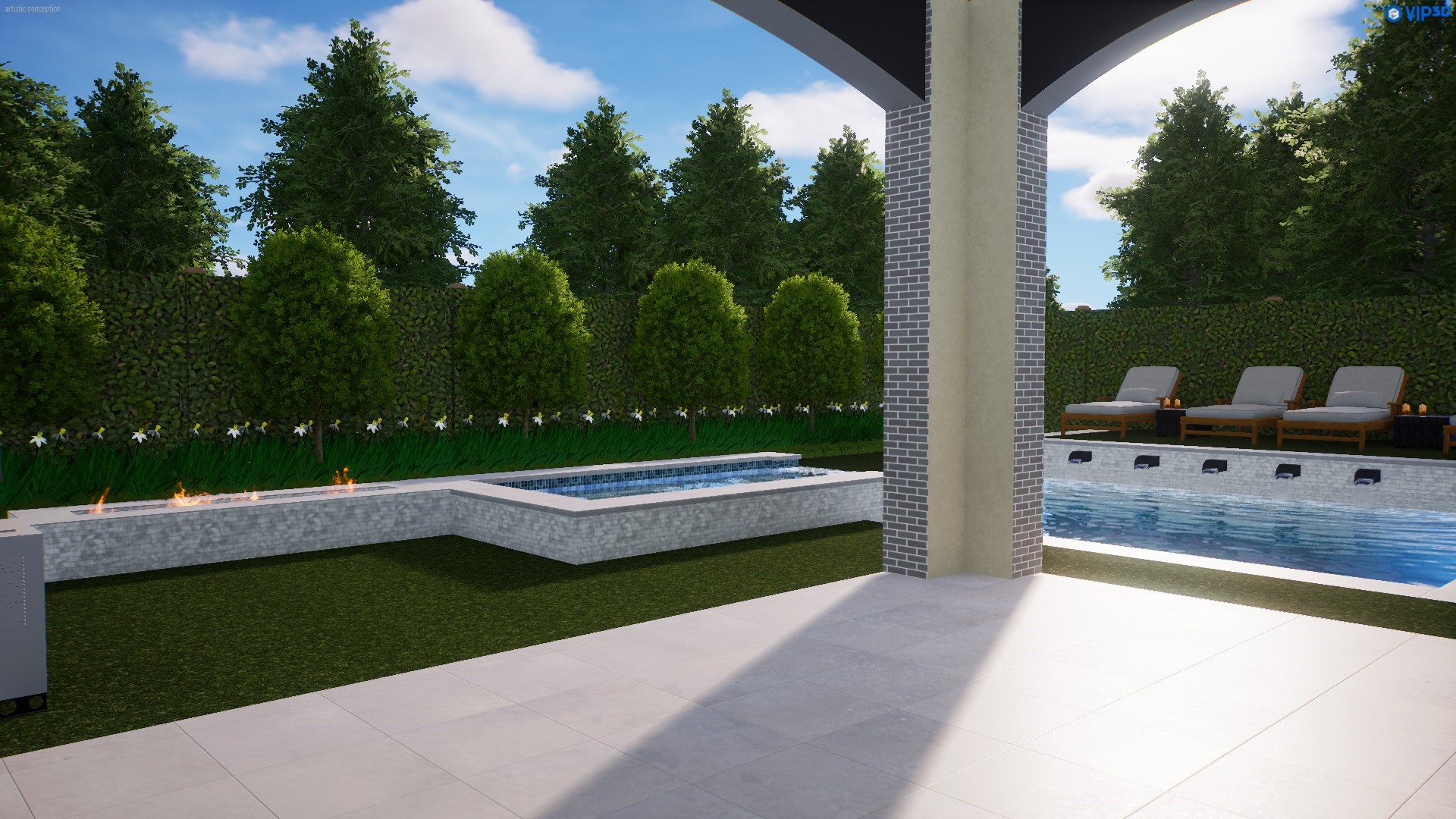 2501 Yupon Street Houston, TX 77006 - Photo 47 of 48 a garden view with a tub