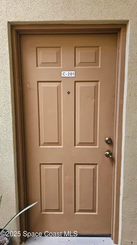 a view of front door