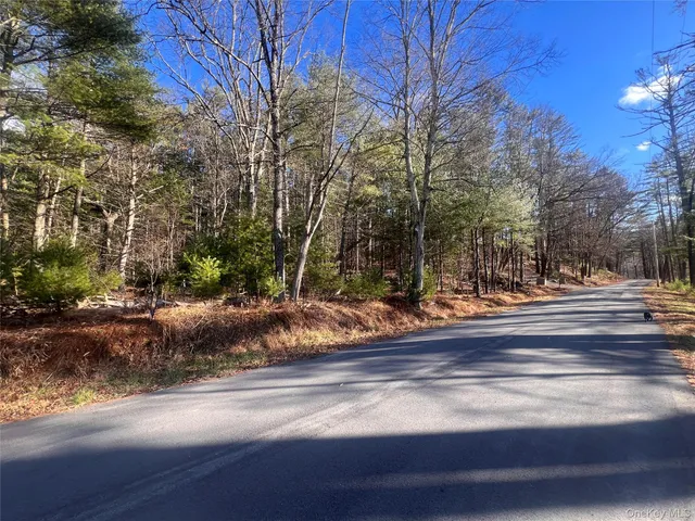 a view of street along with trees