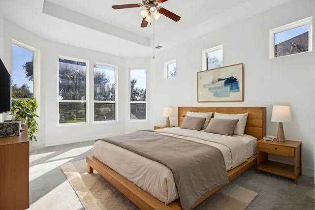 a bathroom with a shower and a bathtub