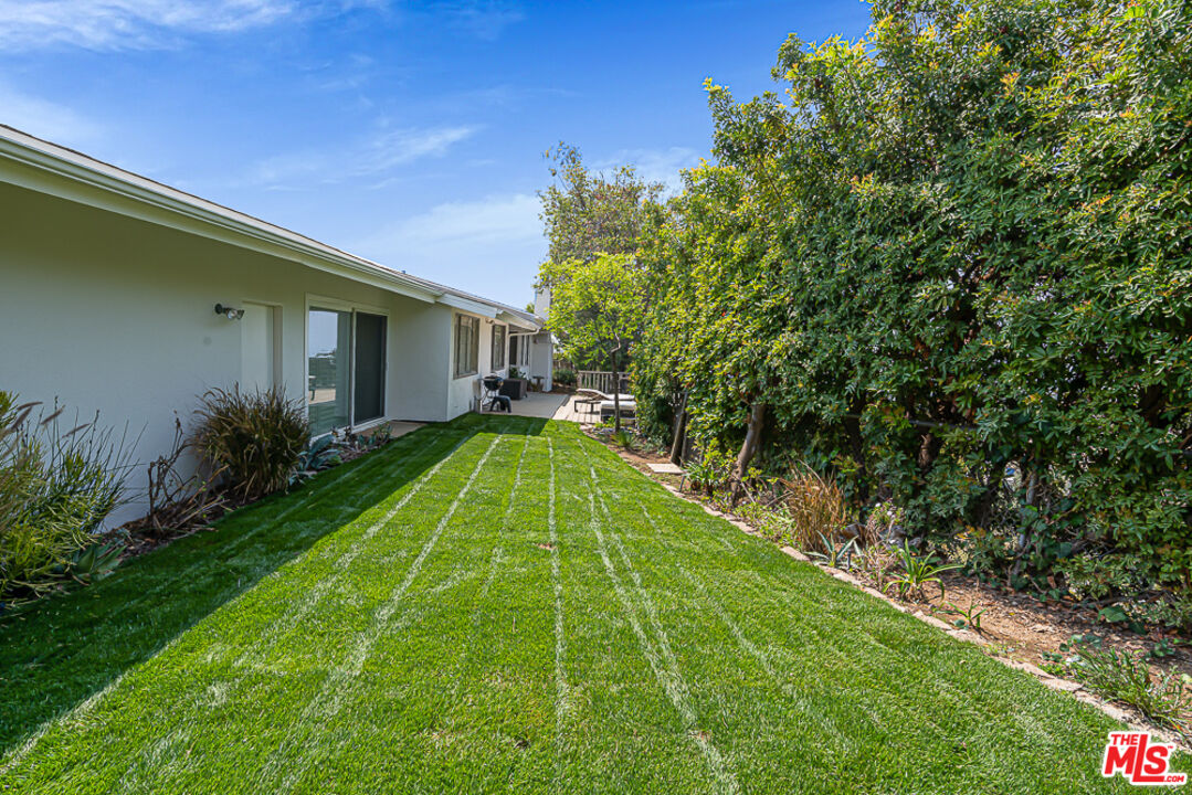 1373 Las Canoas Road Pacific Palisades, CA 90272 - Photo 18 of 19 a view of a yard with plants and a small yard
