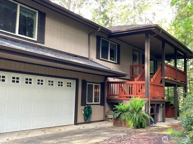 a front view of a house