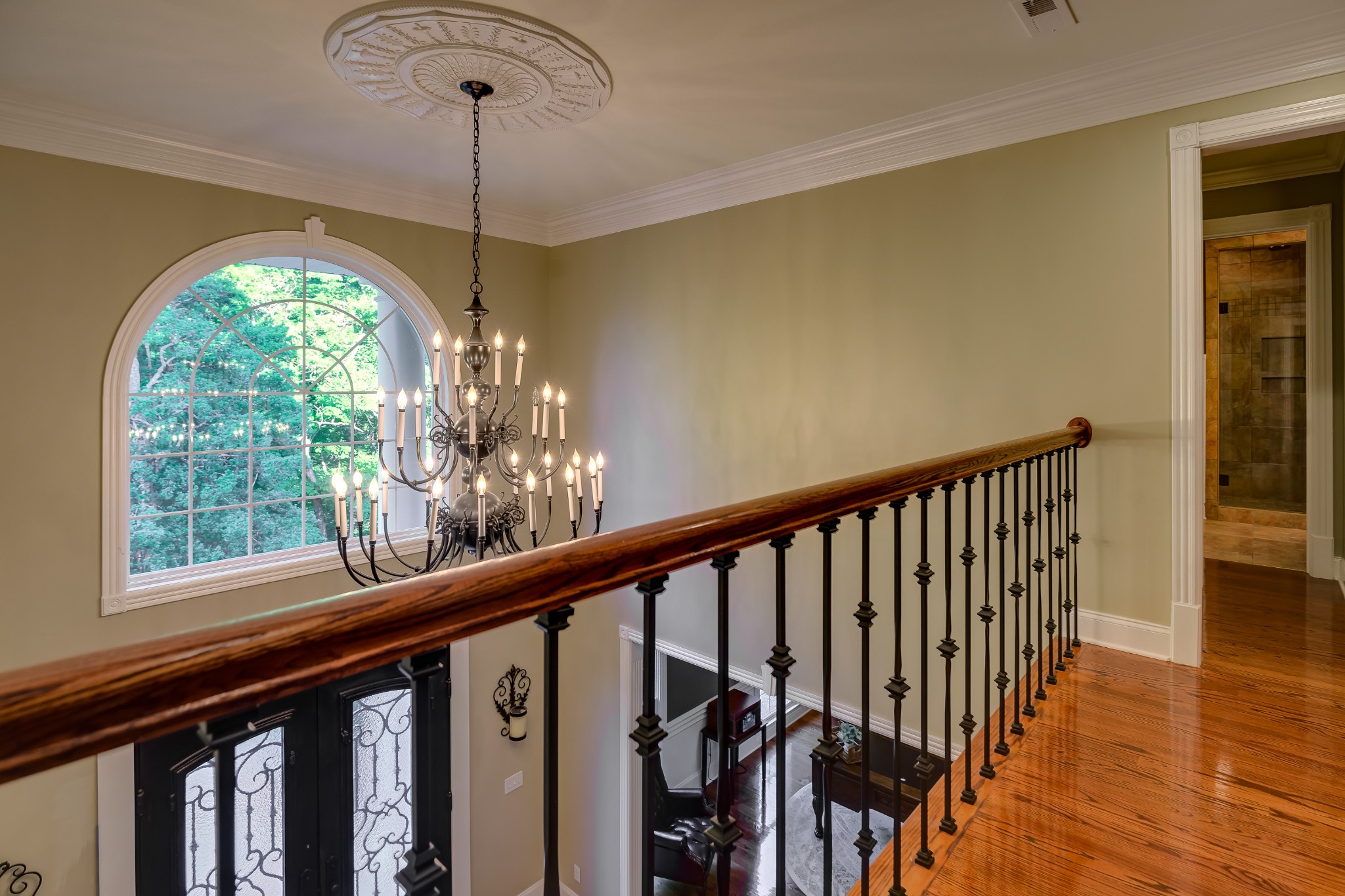 3079 Riley Creek Road Normandy, TN 37360 - Photo 24 of 59 a view of a hallway with wooden floor stairs