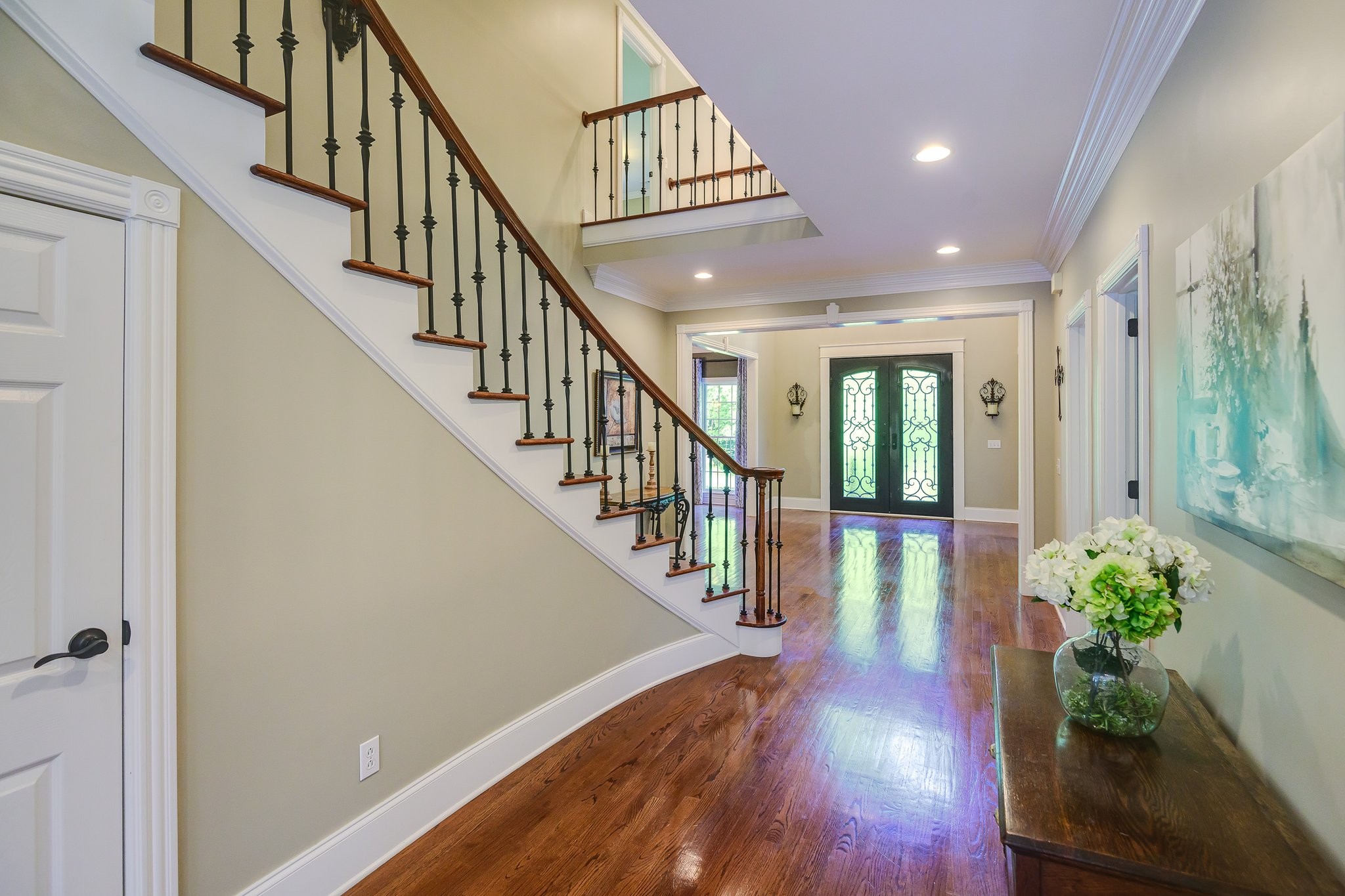 3079 Riley Creek Road Normandy, TN 37360 - Photo 29 of 59 a view of entryway with wooden floor and a chandelier