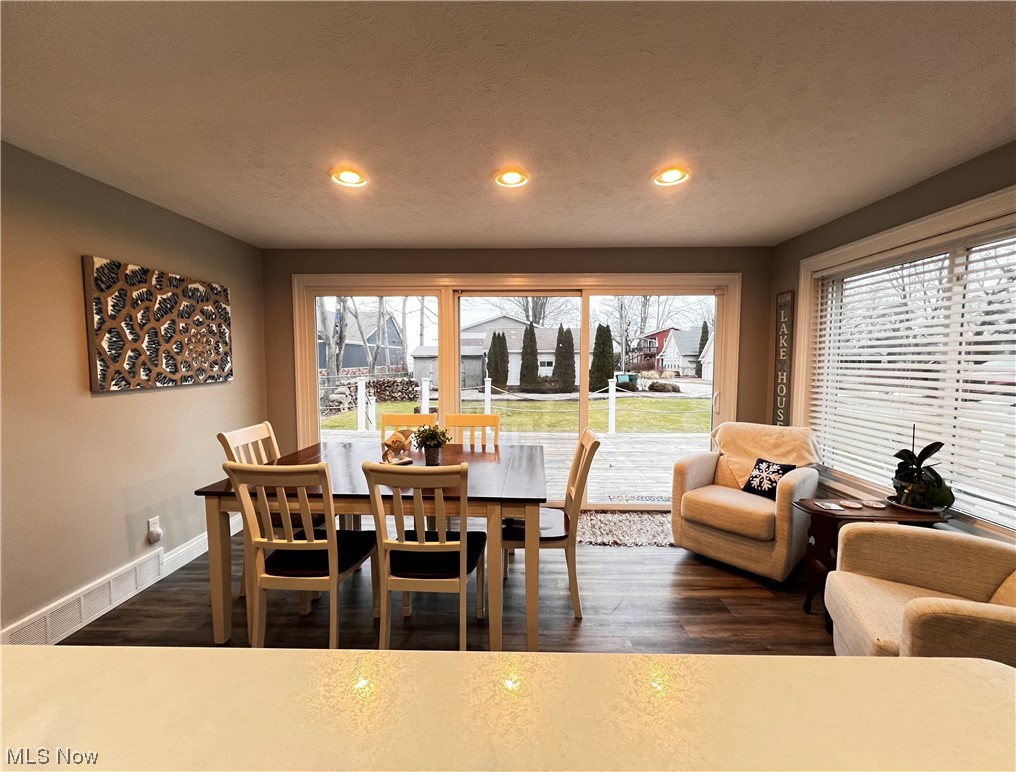 6213 Lake Road West Ashtabula, OH 44004 - Photo 15 of 30 Dining space with luxury vinyl wood-type flooring