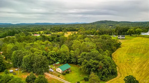 a view of lake and mountain