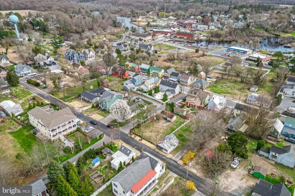 an aerial view of city
