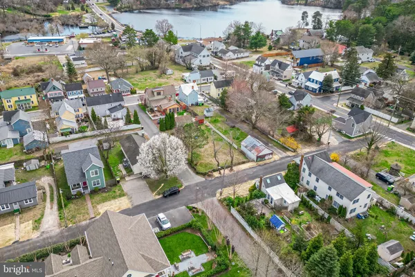 an aerial view of residential house with outdoor space