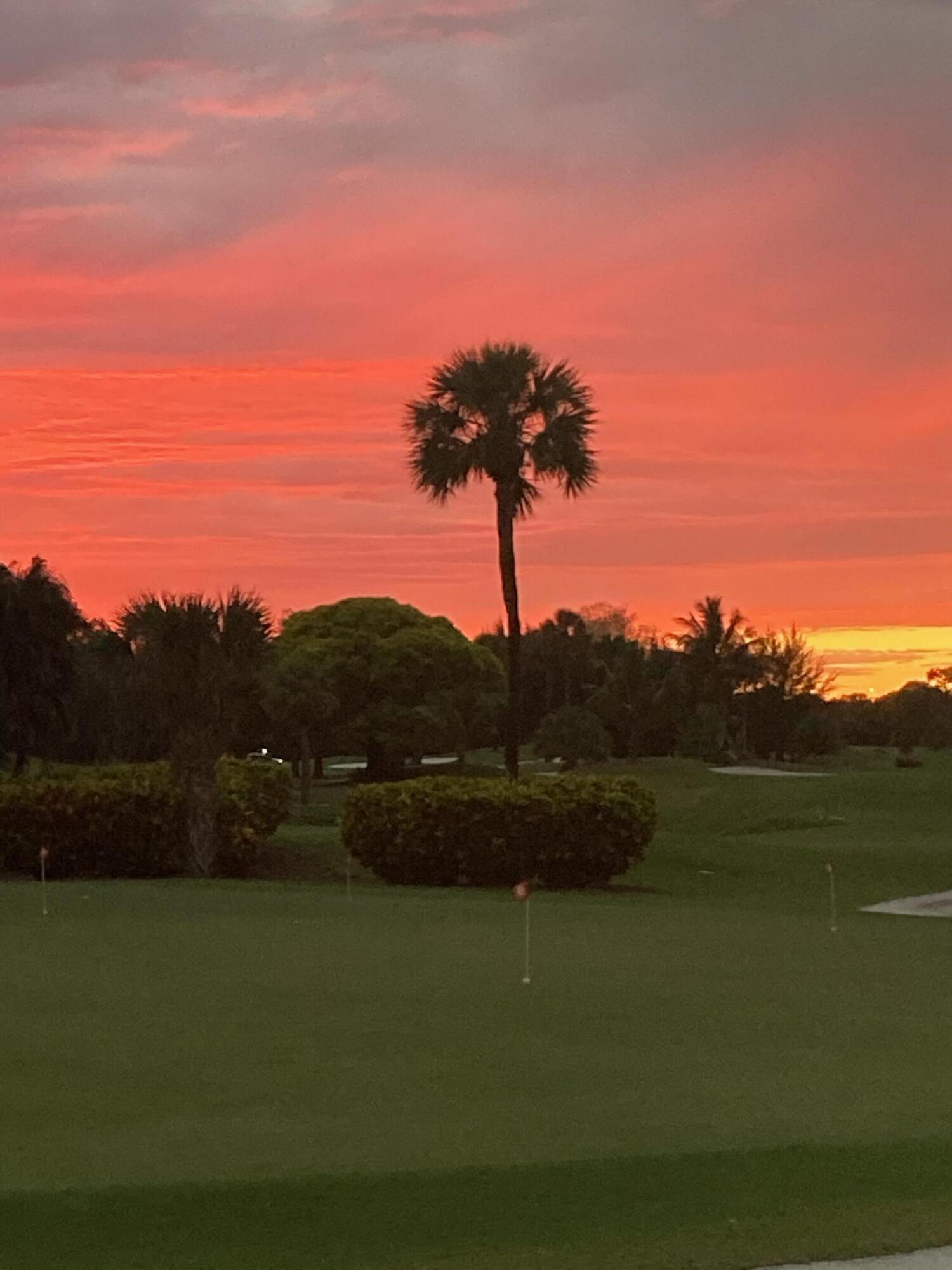 1402 Pinecrest Circle, Unit C Jupiter, FL 33458 - Photo 27 of 27 Sunset on Golf Course