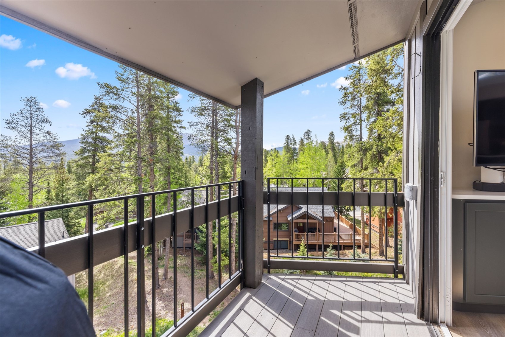 1127 Ski Hill Road, Unit 104 Breckenridge, CO 80424 - Photo 14 of 32 a view of a city from a balcony