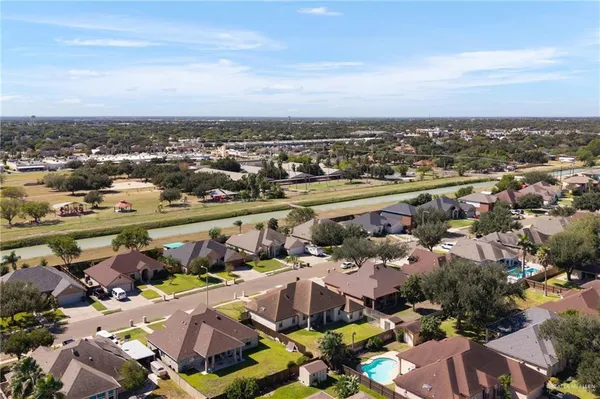 an aerial view of a city with lots of residential buildings