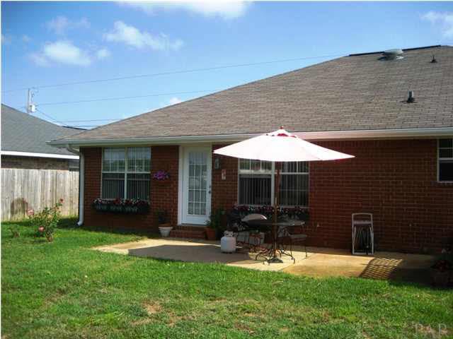 5861 Admirals Road Milton, FL 32583 - Photo 21 of 24 Back patio overlooks large backyard