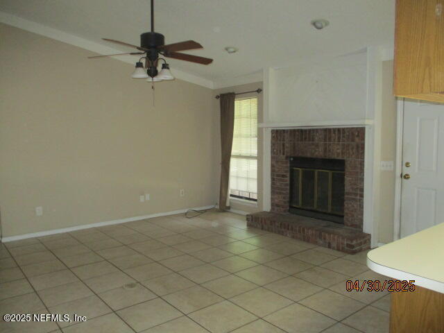 11375 Pine Loop Glen St. Mary, FL 32040 - Photo 5 of 33 a view of an empty room with a fireplace