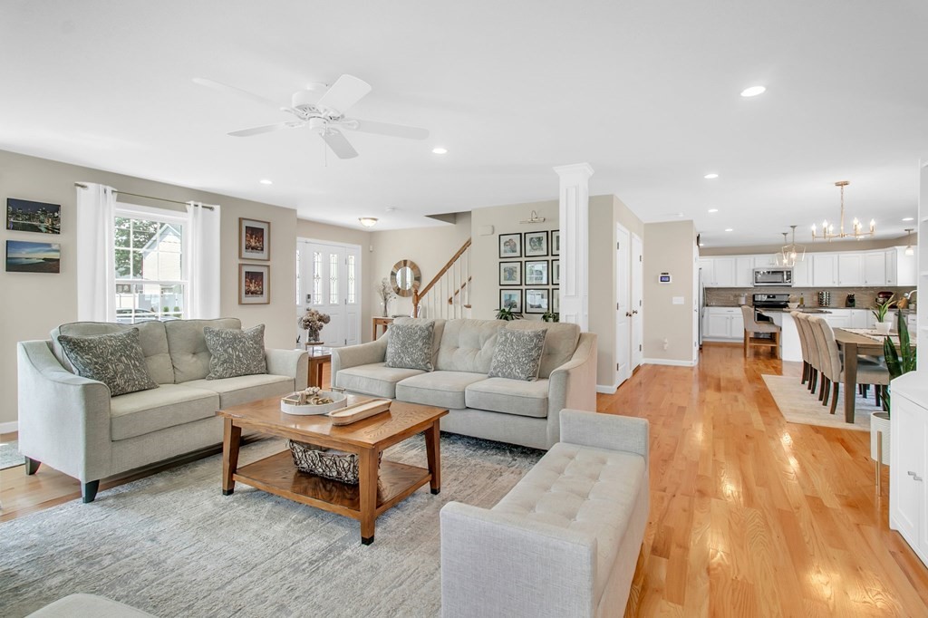 313 Gilbert Avenue Springfield, MA 01119 - Photo 4 of 42 a living room with furniture and kitchen view