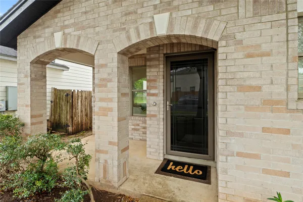 a front view of a house with a shower