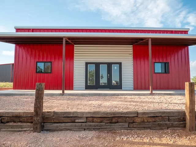 a view of wooden door