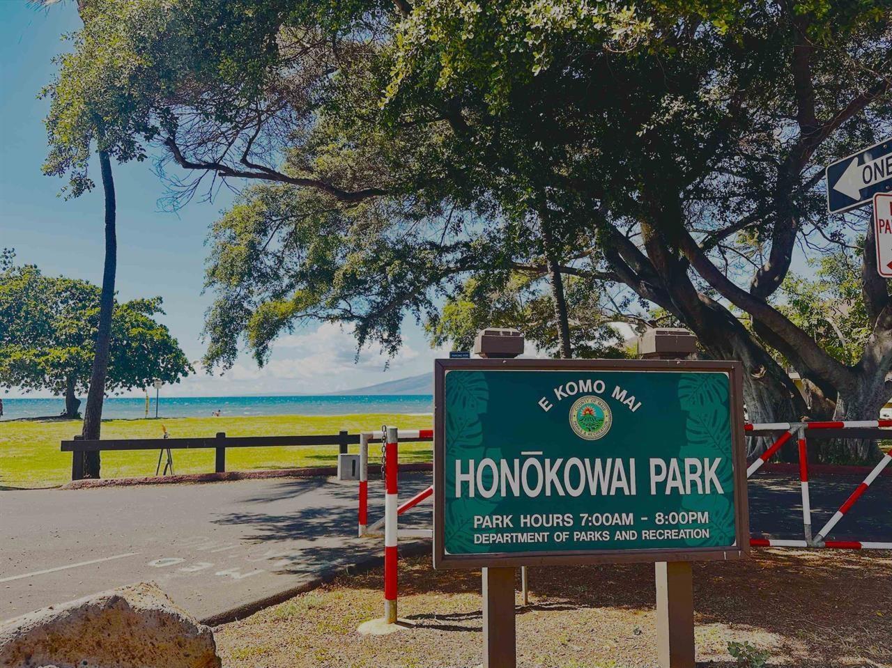 3676 Lower Honoapiilani Road, Unit C301 Lahaina, HI 96761 - Photo 42 of 49 a sign that is sitting on a road near a tree