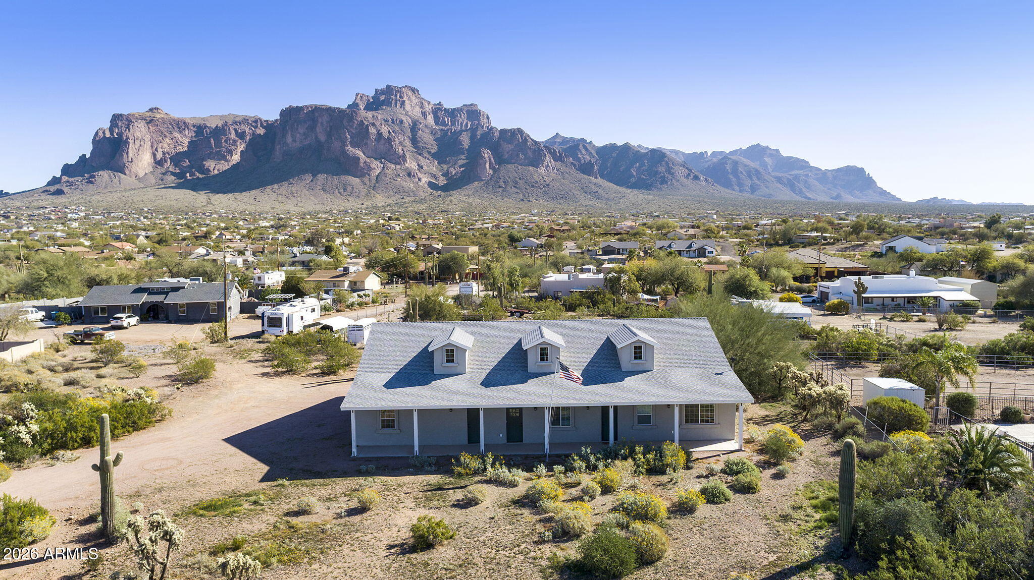 973 North Boyd Road Apache Junction, AZ 85119 - Photo 12 of 60 Front Porch faces west