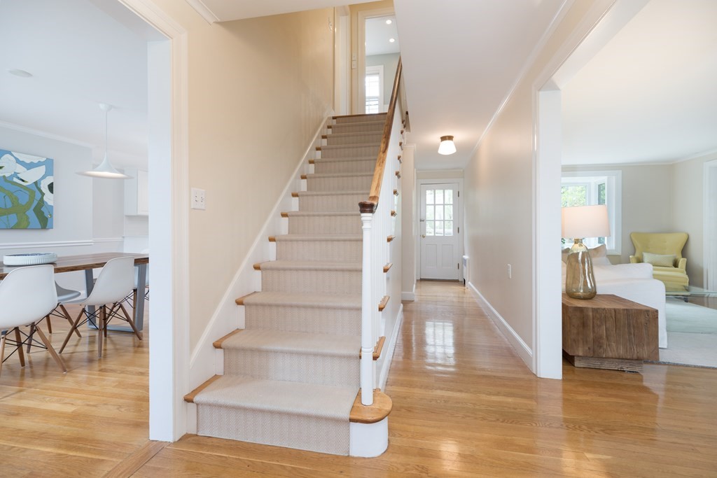 88 Lindbergh Avenue Needham, MA 02494 - Photo 9 of 26 a view of entryway and hall with wooden floor