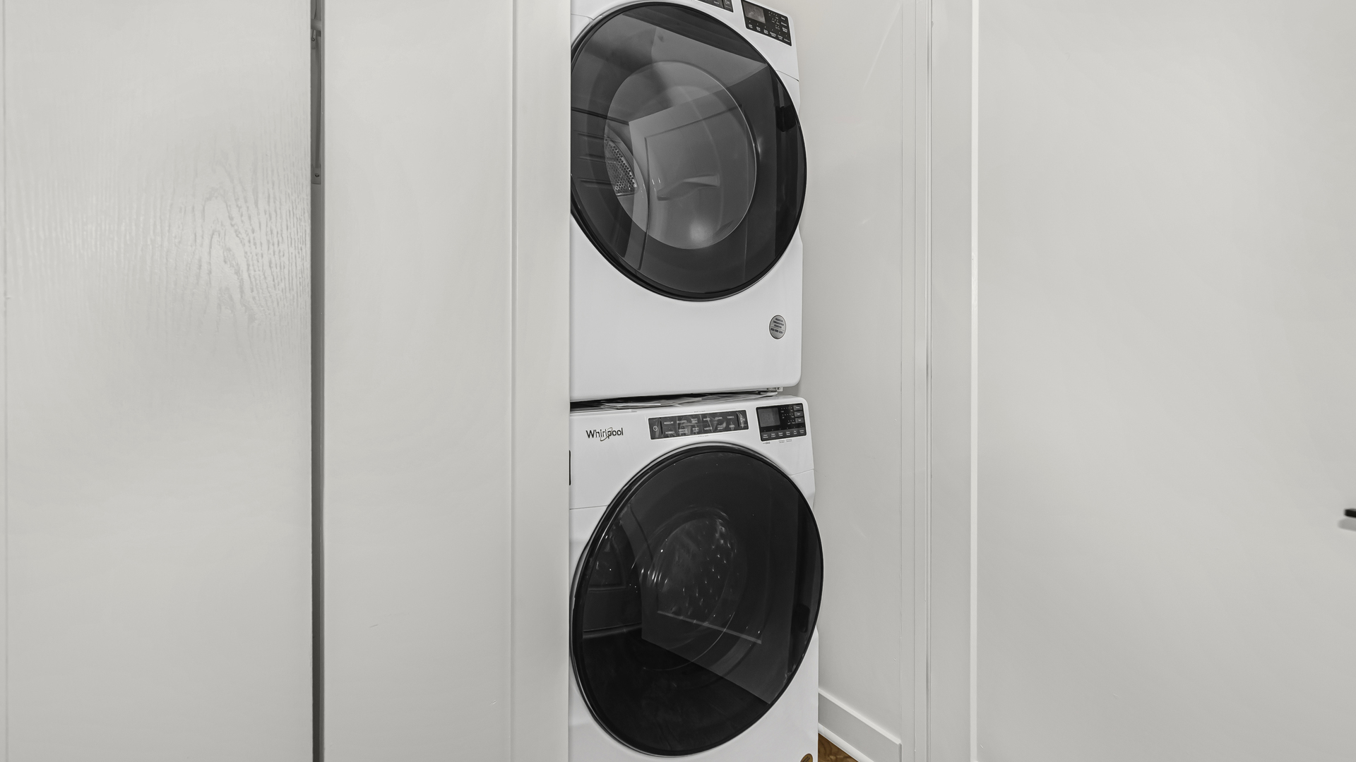 1925 South Racine Avenue, Unit 1F Chicago, IL 60608 - Photo 12 of 16 a close up view of a washer and dryer