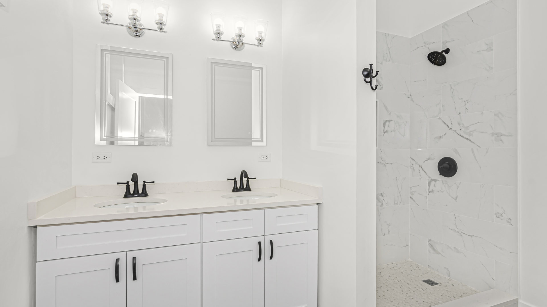 1925 South Racine Avenue, Unit 1F Chicago, IL 60608 - Photo 10 of 16 a bathroom with a sink vanity and mirror