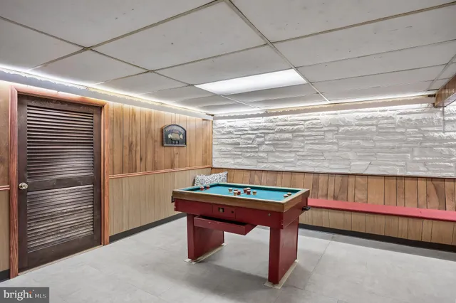 a view of a room with furniture