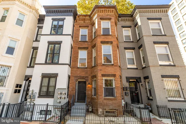 front view of a brick building